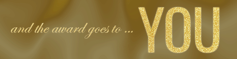 AND THE AWARD GOES TO... YOU