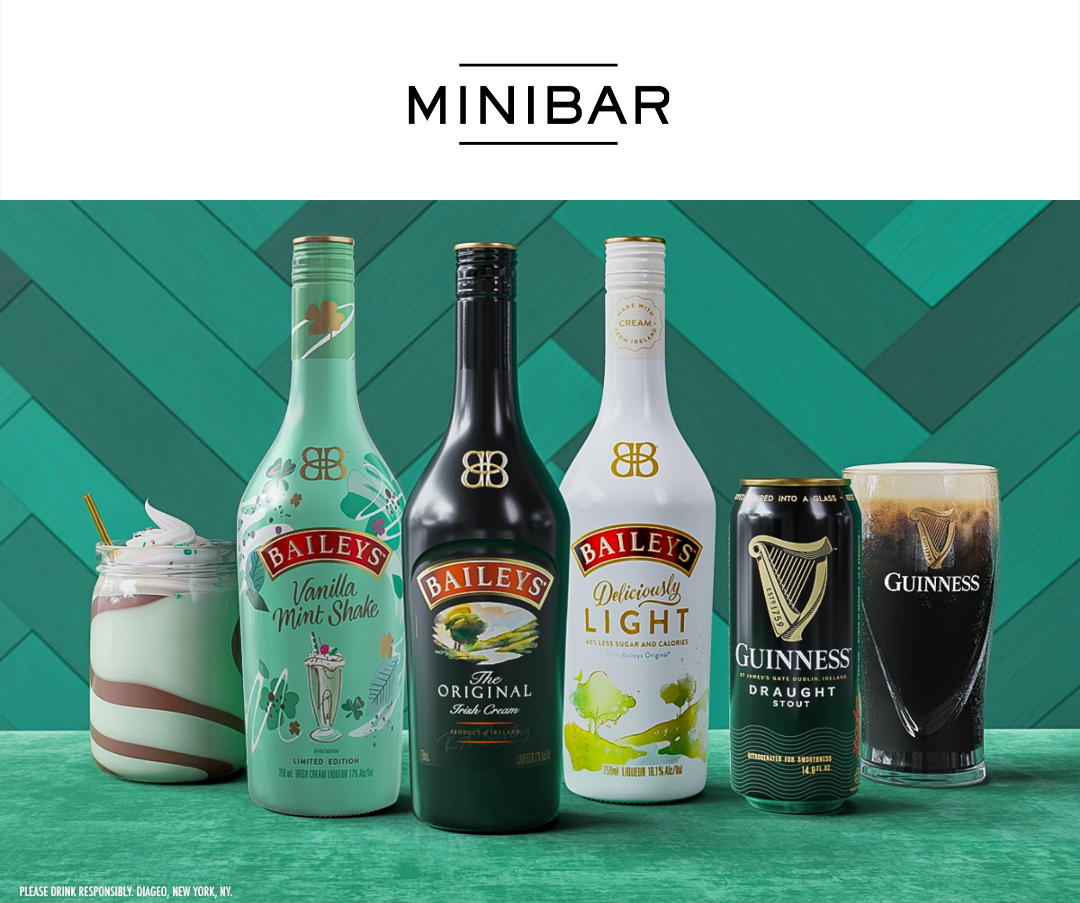 🍀 Tomorrow Calls for Baileys and Guinness 🍀 Minibar Delivery