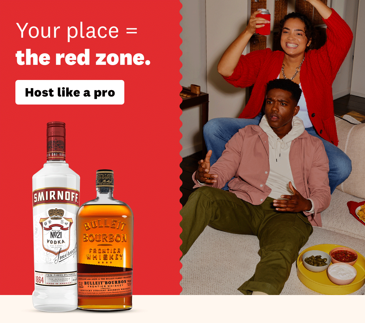 Your place=the red zone