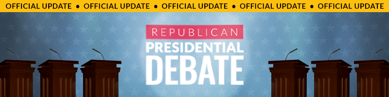 REPUBLICAN PRESIDENTIAL PRIMARY DEBATE UPDATE