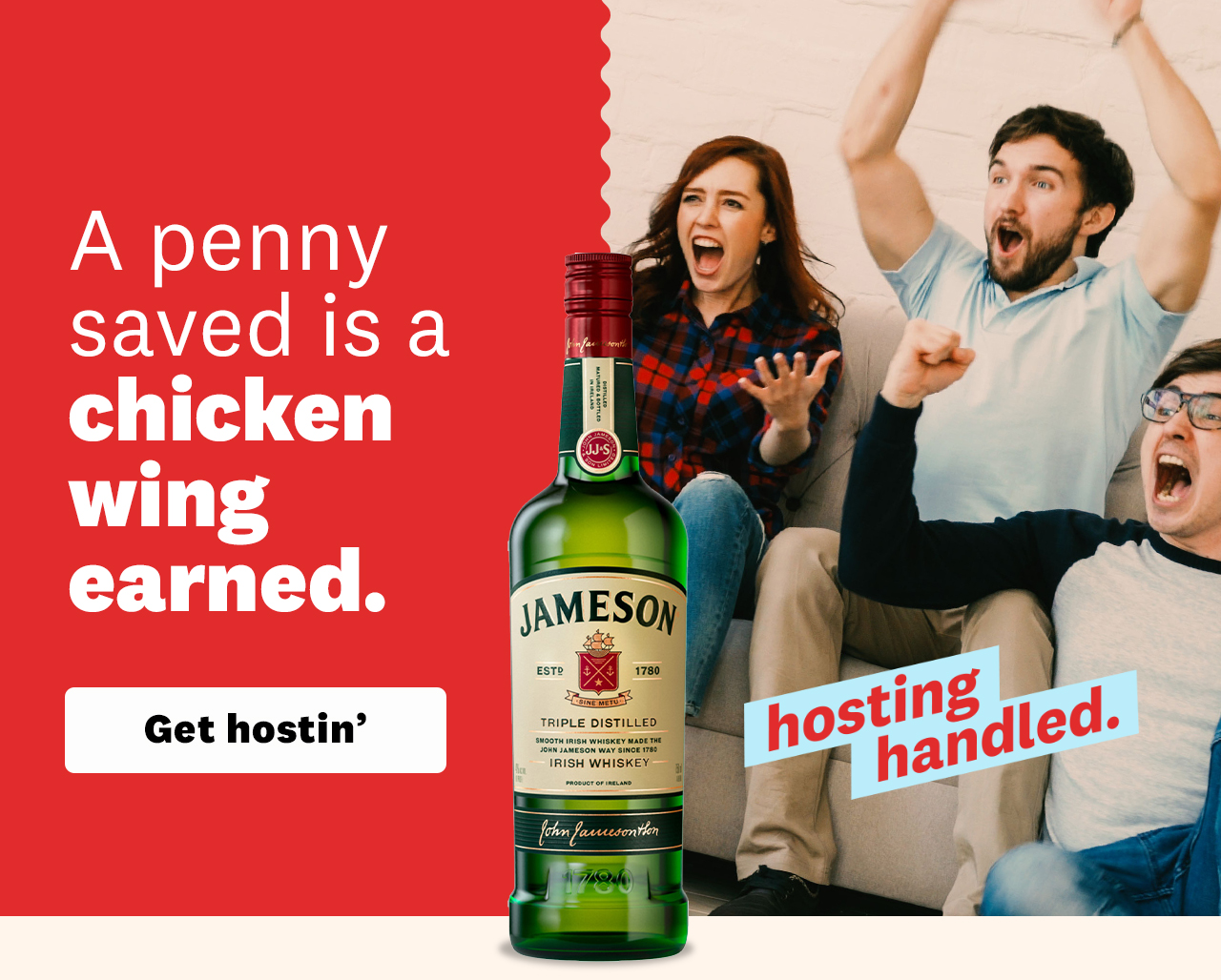 A penny saved is a chicken wing earned.