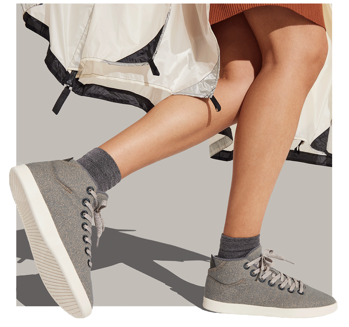 Grey Allbirds Wool Piper Mid