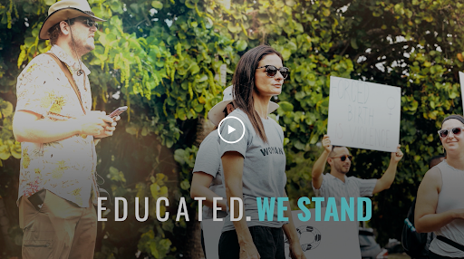 Educated. We Stand Video Frame