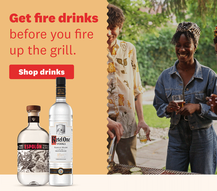 Get fire drinks before you fire up the grill.