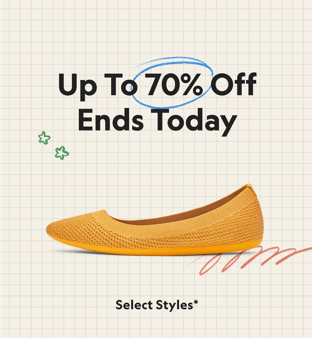 Up To 70% Off Select Styles