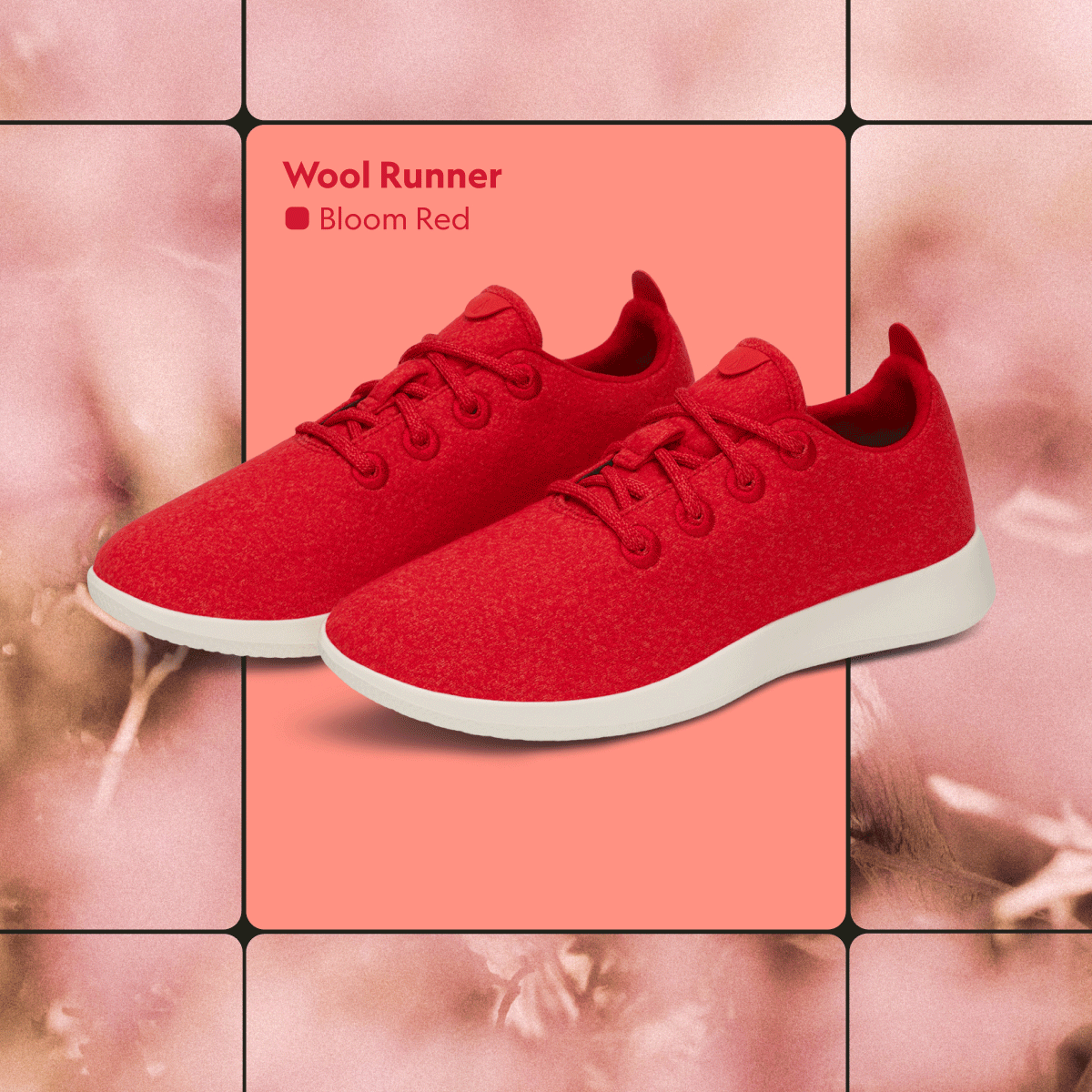 Wool Runner - Bloom Red