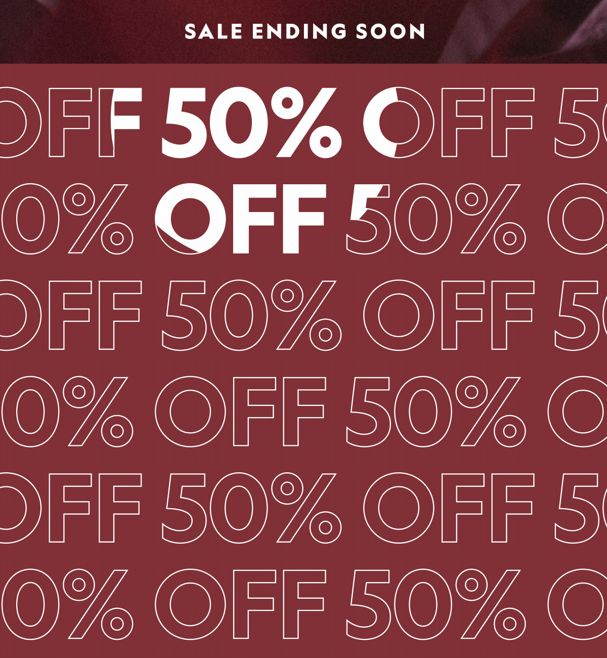 50% off sale