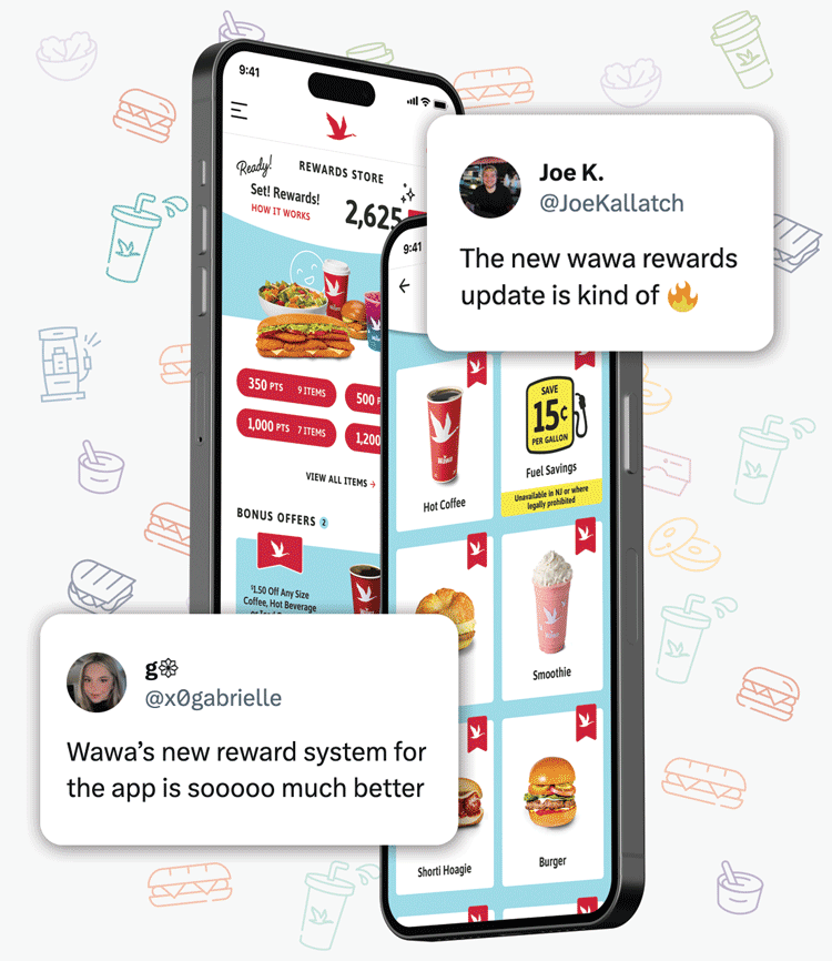 Check out the new Wawa Rewards 👀 Wawa